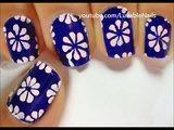Flower Nail art- easy nail art nail designs to do at home
