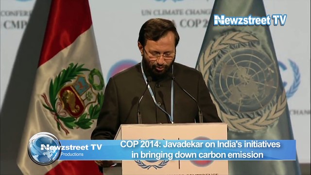 COP 2014: Environment Minister Javadekar talks of India's initiatives in bringing down carbon emission