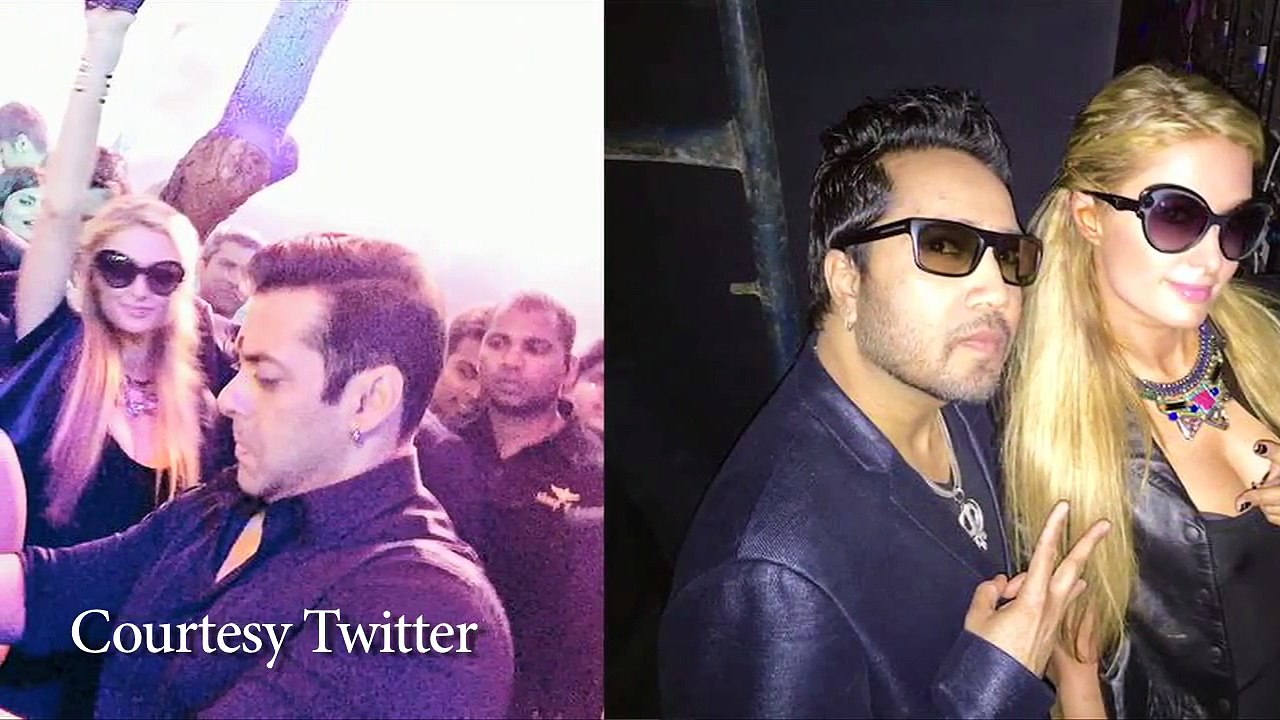 SPOTTED ! Salman Khan with Paris Hilton at private party