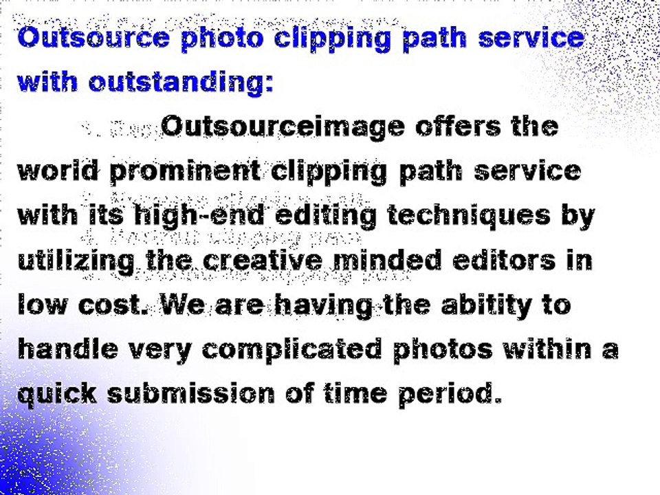Outsourceimage clipping path service with High technique