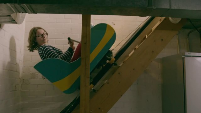 Montagnes russes dans une maison !