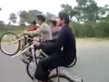 Dangerous Wheeling without Tyre Must Watch Pakistani funny clips 2013 new