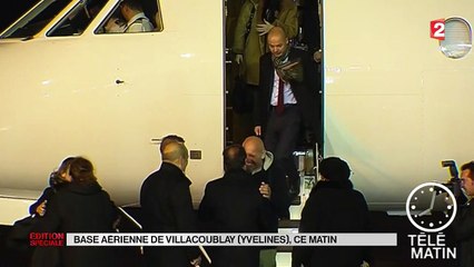 Serge Lazarevic est arrivé à Villacoublay
