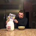 When you're so bad at cooking that you can't even make cereal correctly.