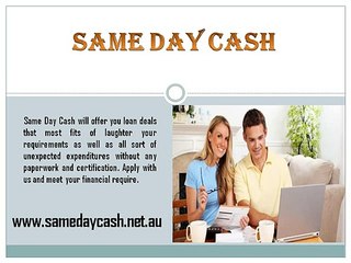 Same Day Cash- Get Instant Cash Support On the Same Day of Application Online