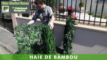 HAIE DE BAMBOU - HAIE ARTIFICIELLE - BRISE VUE - OCCULTANT - GAZON ARTIFICIEL - GAZON