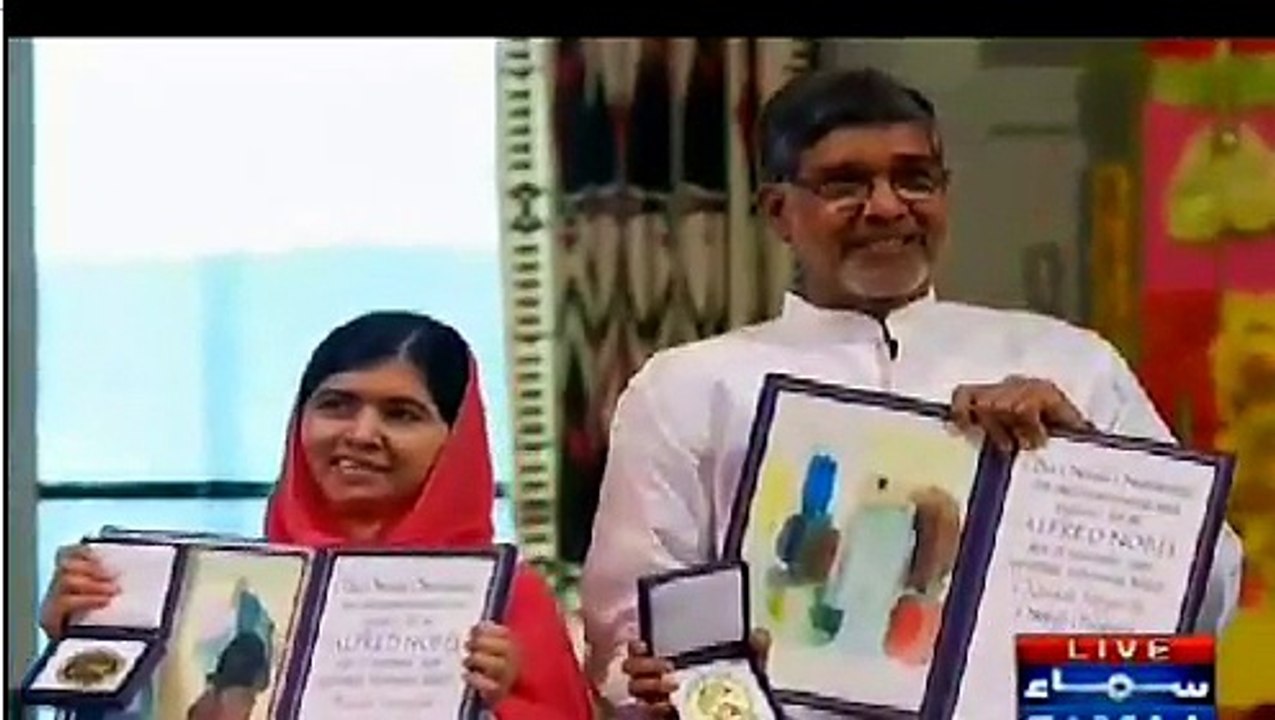 Malala Yousafzai Receiving Nobel Peace Prize - Youngest Girl ever got Noble Prize