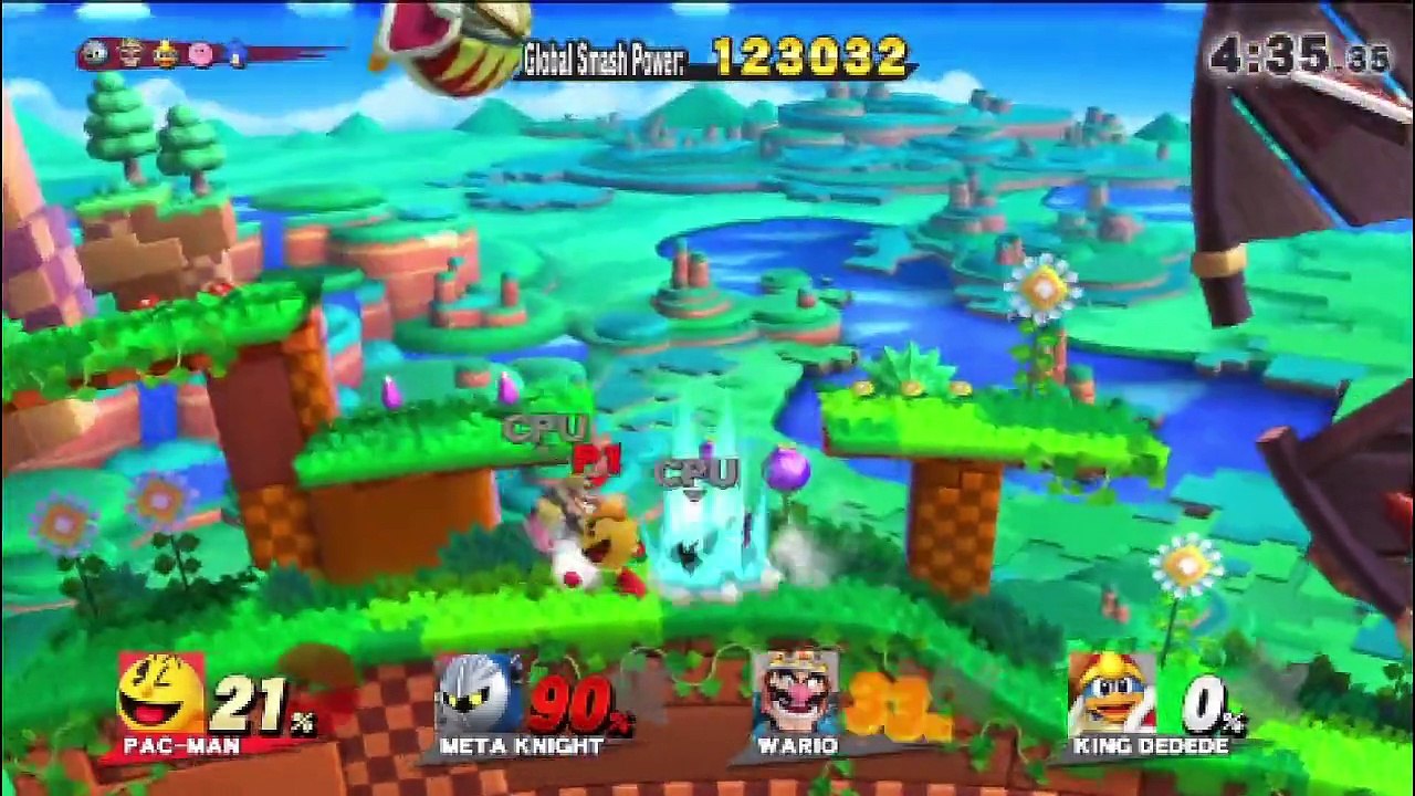 Super Smash Bros. For Wii U All-Star Mode Let's Play / PlayThrough / WalkThrough Part - Playing As Pac-Man