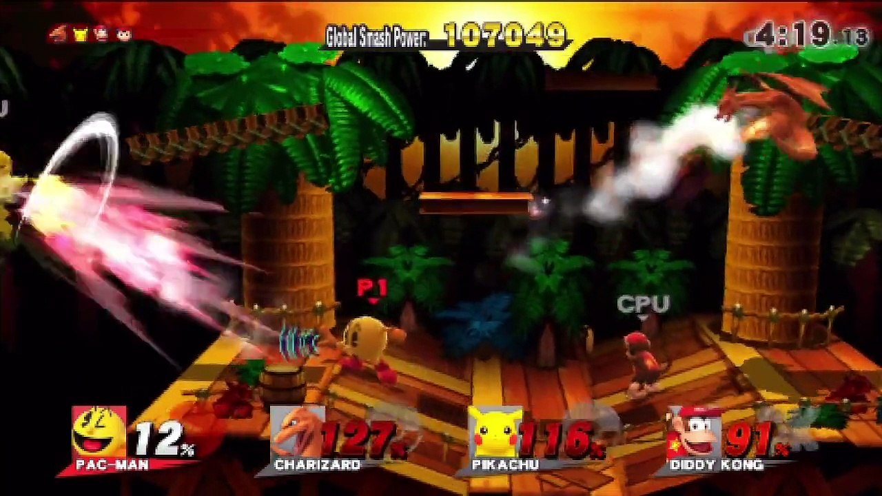 Super Smash Bros. For Wii U All-Star Mode Let's Play / PlayThrough / WalkThrough Part - Playing As Pac-Man