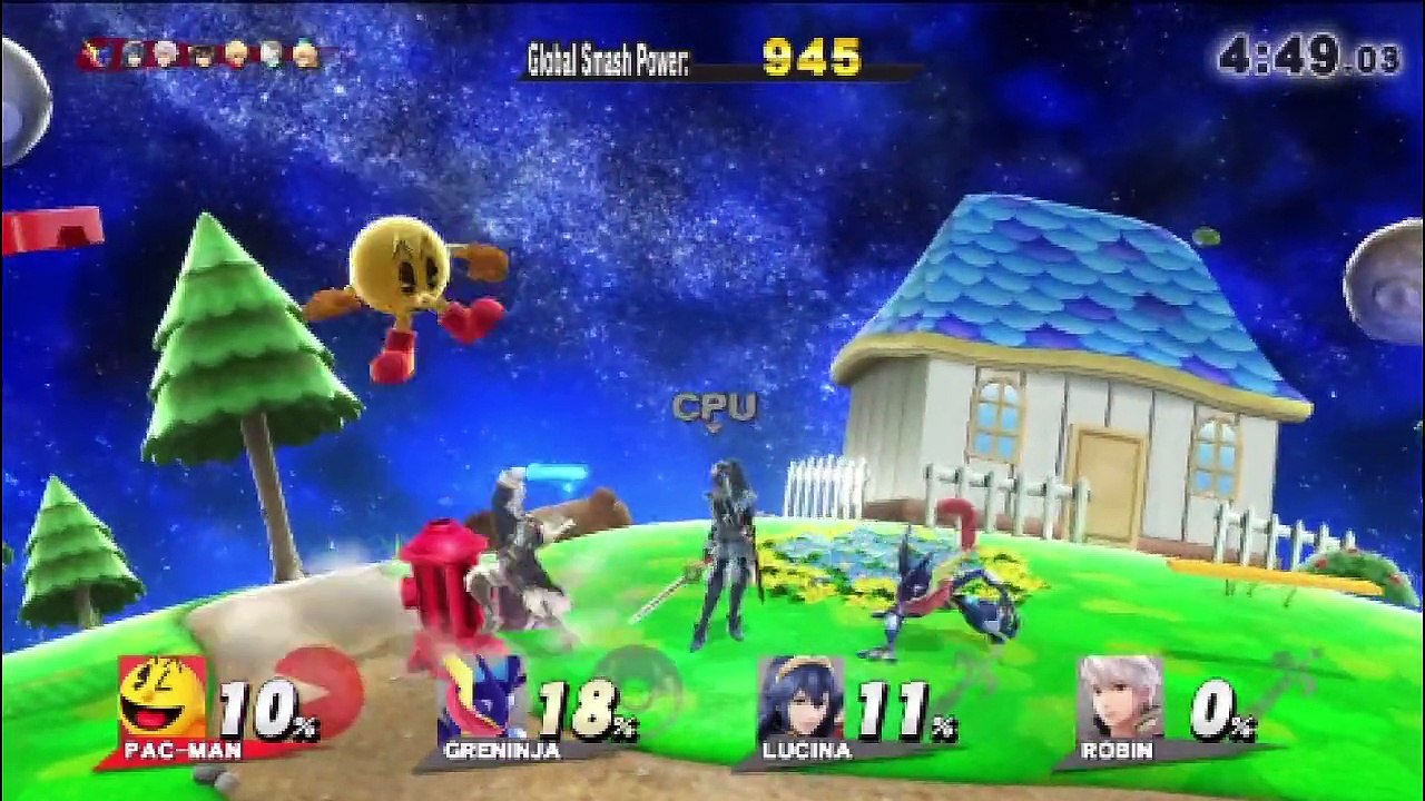 Super Smash Bros. For Wii U All-Star Mode Let's Play / PlayThrough / WalkThrough Part - Playing As Pac-Man