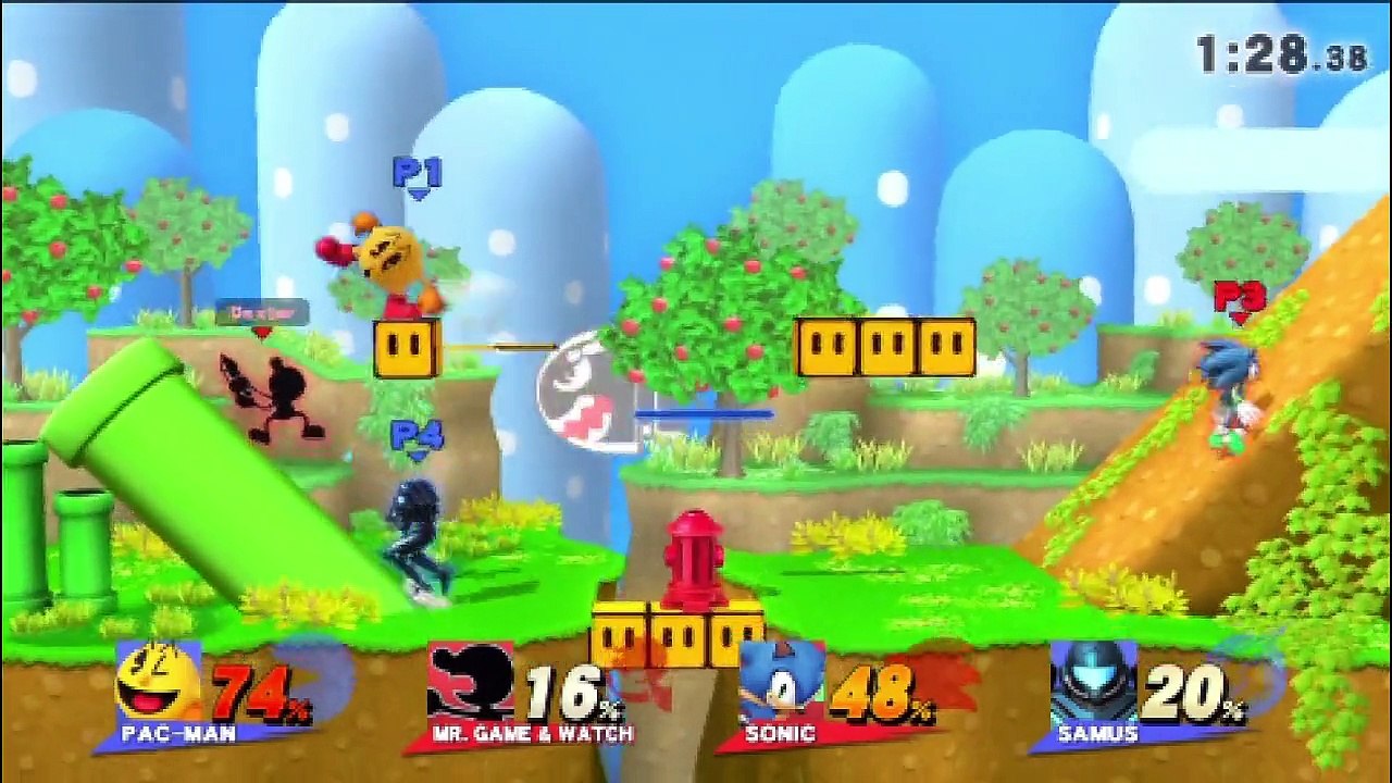 Super Smash Bros. For Wii U All-Star Mode Let's Play / PlayThrough / WalkThrough Part - Playing As Pac-Man