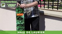 HAIE DE LAURIER - HAIE ARTIFICIELLE - BRISE VUE - OCCULTANT - GAZON ARTIFICIEL - GAZON