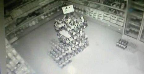 Ordu'da Markette Esrarengiz Işık