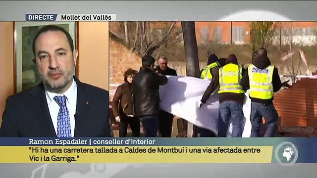 TV3 - Els Matins - Espadaler: Hem abaixat el nivell d'alerta i a mig matí preveiem aixecar-lo