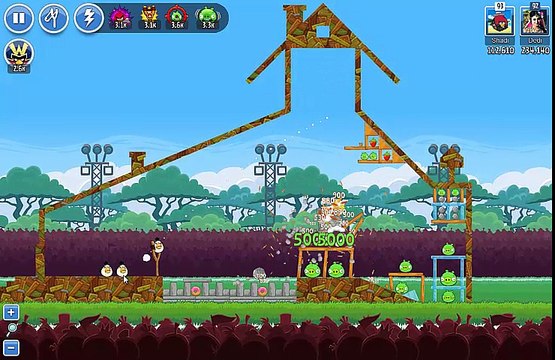 Angry Birds Friends Tournament Week 134 Level 1 no power HighScore 3 gold star