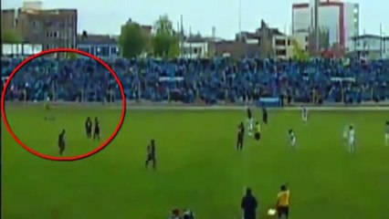 Fulmine colpisce giocatore in campo