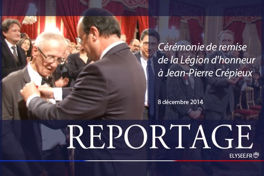 [REPORTAGE] Remise de la Légion d'honneur à Jean-Pierre Crépieux, cofondateur de L'Arche