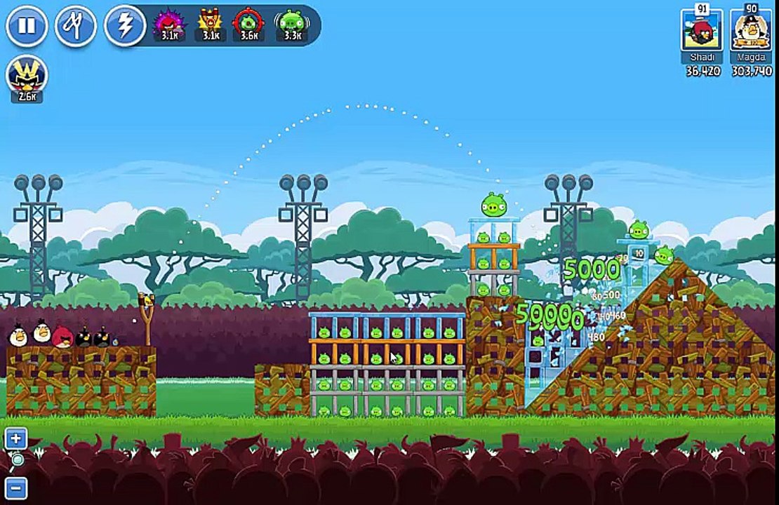 Angry Birds Friends Tournament Week 134 Level 6 no power HighScore 3 gold star