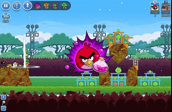 Angry Birds Friends Tournament Week 134 Level 3 power up HighScore ( 208.150 k )