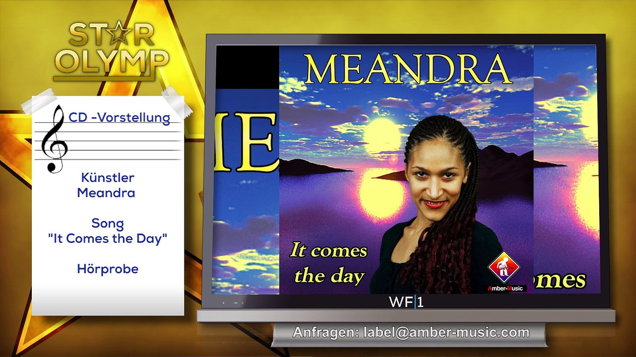 Sängerin Meandra - It comes the Day  - CD-Vorstellung--Amber-Musikpromotion