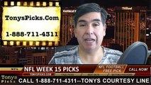 Free Week 15 NFL Picks Betting Odds Point Spread Predictions 2014