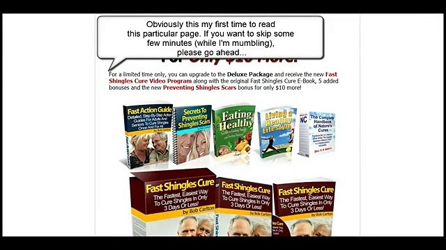 Shingles Treatment - Actual Purchase of Fast Shingles Cure Day 1
