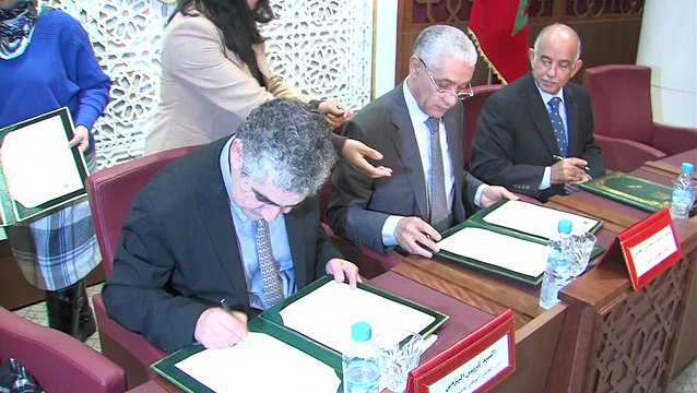مذكرة تفاهم بين المجلس الوطني لحقوق الإنسان والبرلمان لتعزيز المقاربة الحقوقية في العمل البرلماني 