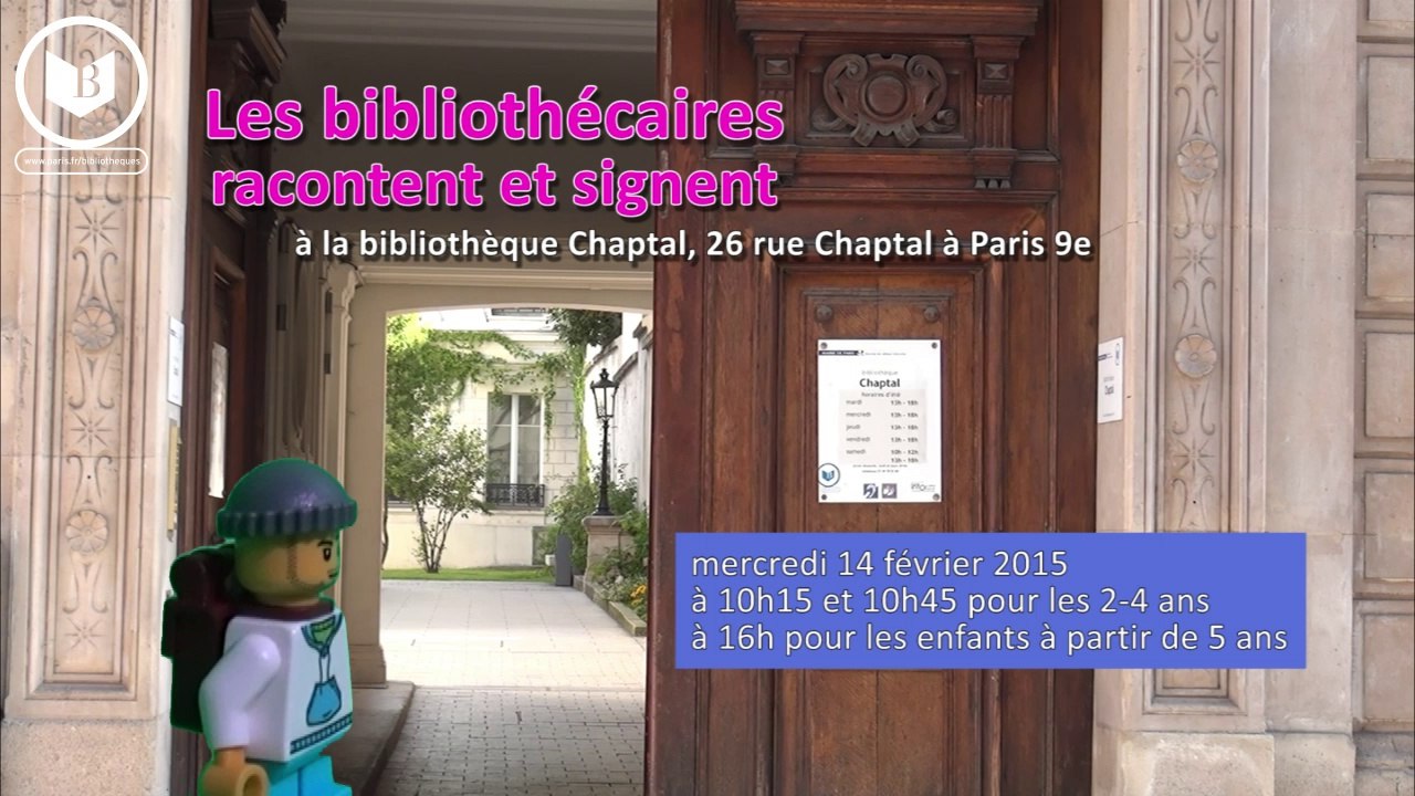[11 février 2015] bibliothèque Chaptal (Paris 9e) : Les bibliothécaires racontent et signent