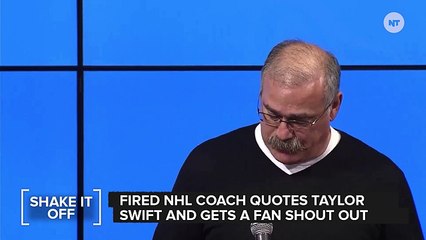Fired Hockey Coach Quotes Taylor Swift In Speech