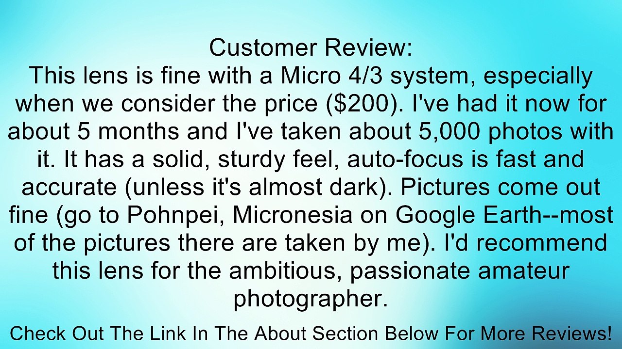 Panasonic H-FS45150S Lumix G Series Lens (Silver) Review