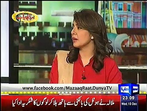 Mazaaq raat on Dunya News – 10th December 2014
