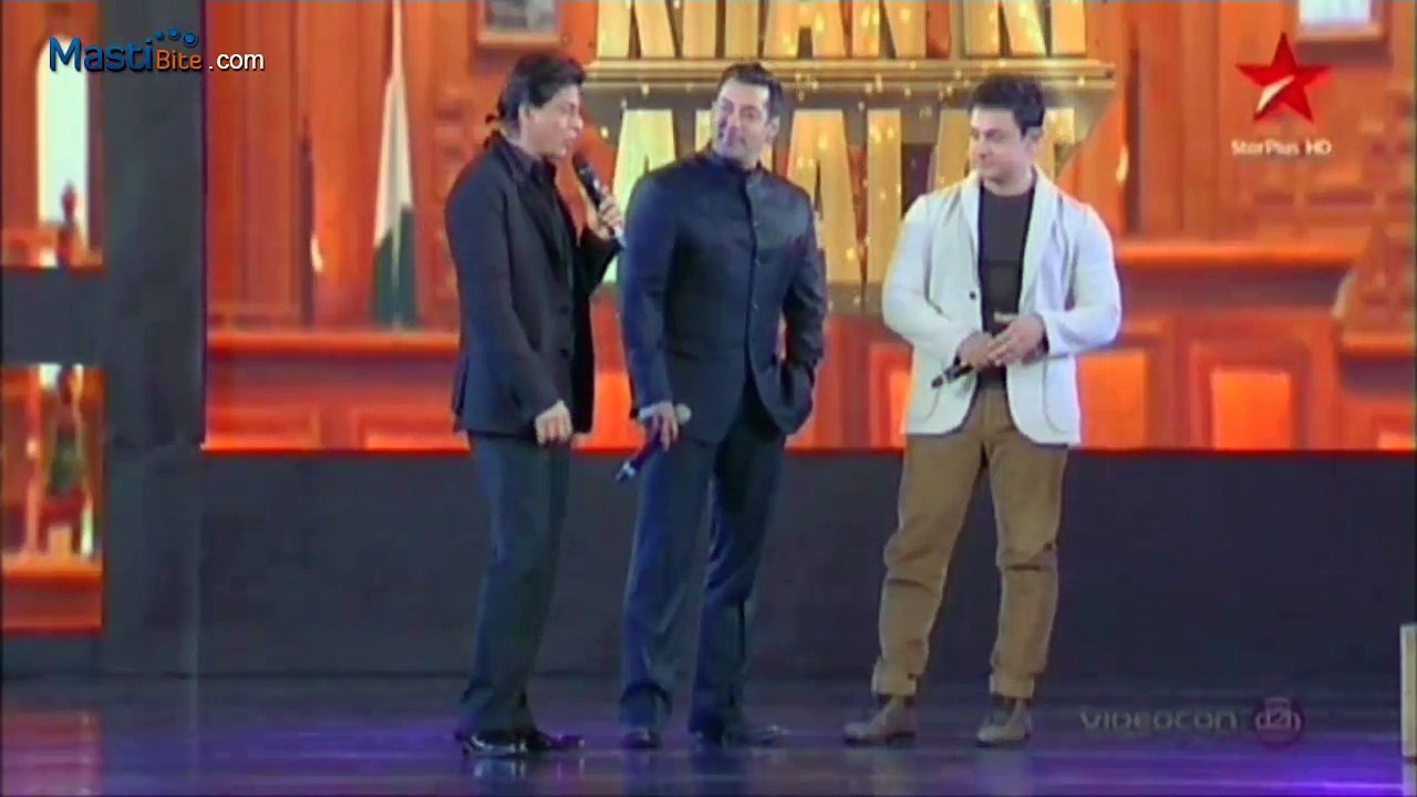 Khans vs Rajat Sharma - Shahrukh, Salman and Aamir taking interview of Rajat