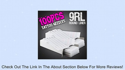 100pcs 9RL Disposable Sterile Tattoo Needles 9 Round Liner Supply Set Review