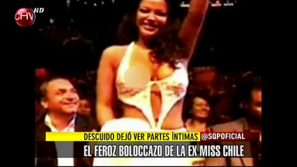 Ex Miss Chile protagoniza feroz boloccazo con su vestido en el Copihue de Oro - SQP