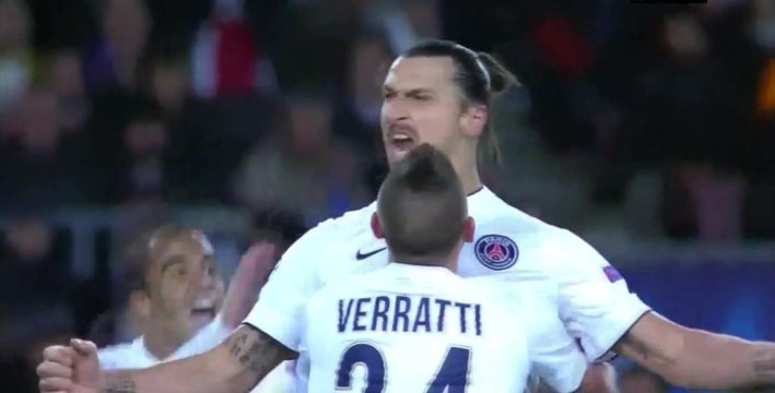 Goal but Zlatan Ibrahimovic FC Barcelone - Paris SG