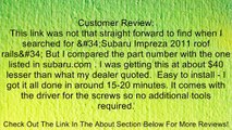SUBARU CROSSBAR SET FOR IMPREZA 2008-2011 WRX AND STI 2008-2012 Review