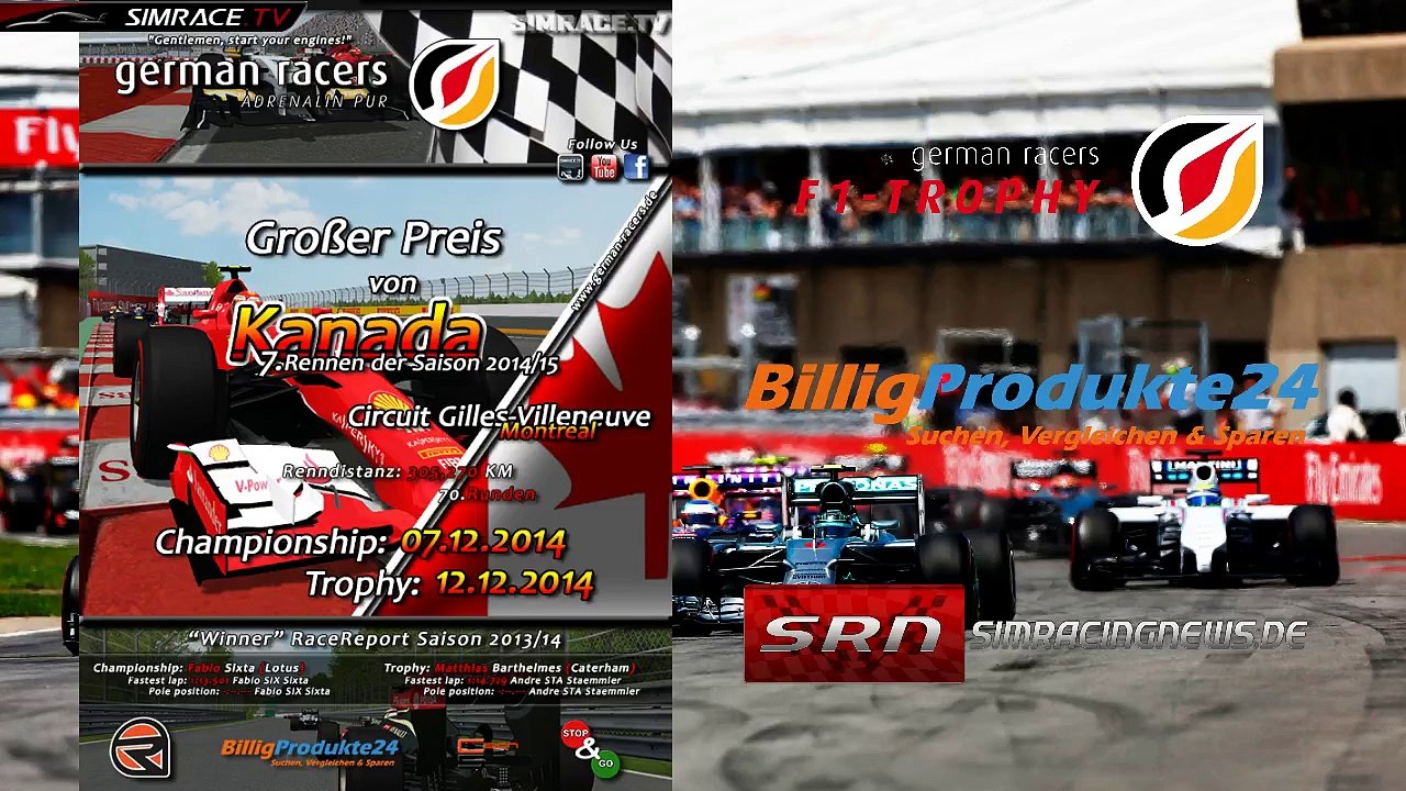 F1 Trophy 201415 - 7. Rennen in Kanada