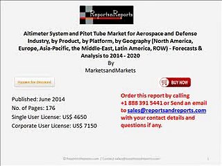 Worldwide Altimeter System and Pitot Tube Industry Trends & Forecasts to 2020