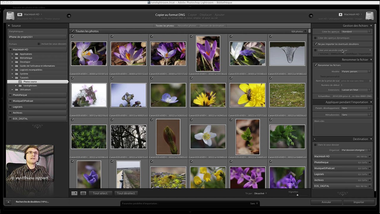 Lightroom Episode 2 Importer ses photos