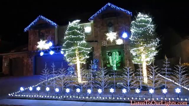 Il synchronise ses illuminations de Noël avec la musique de la Reine des Neiges