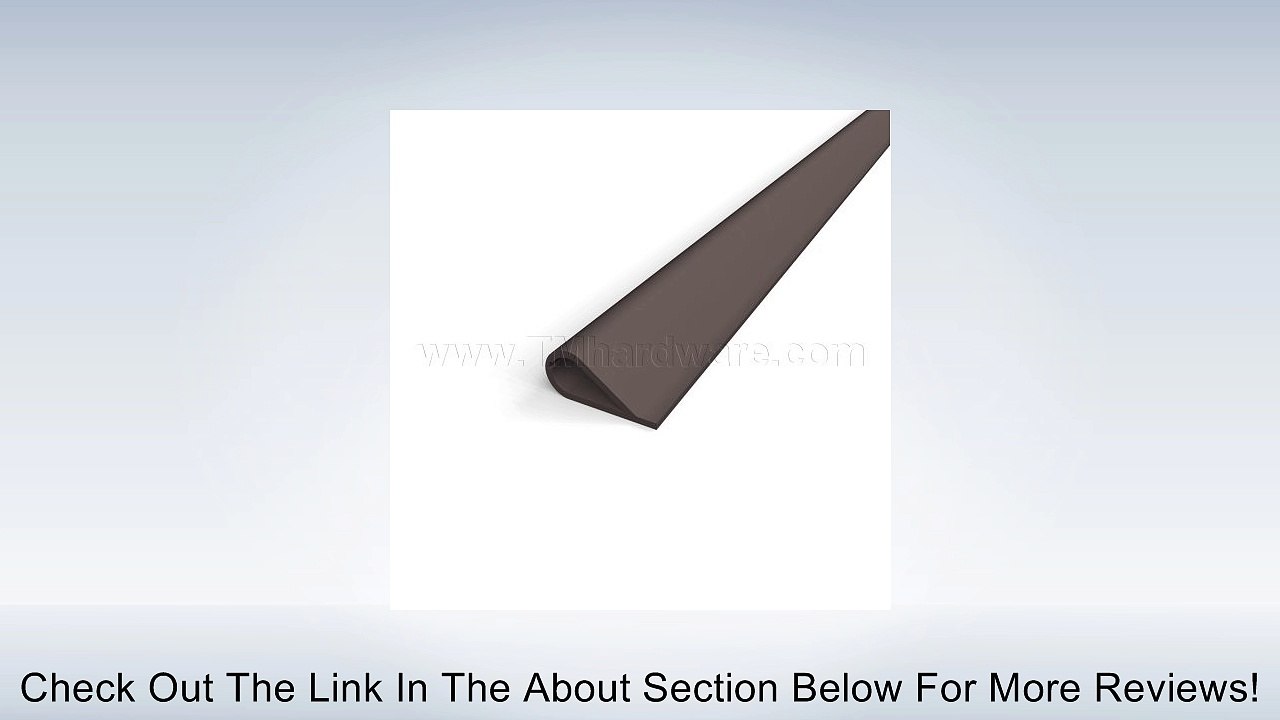 Silicone Bulb Gasket Self Adhesive Weatherstripping, 1/4" x 1/2", Dark Brown, 21' Roll Review