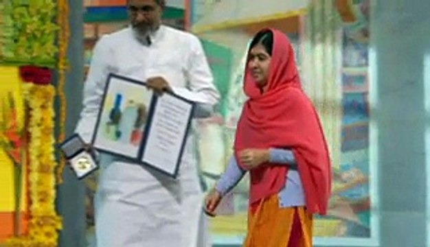 Malala Yousafzai receives Nobel Peace Prize