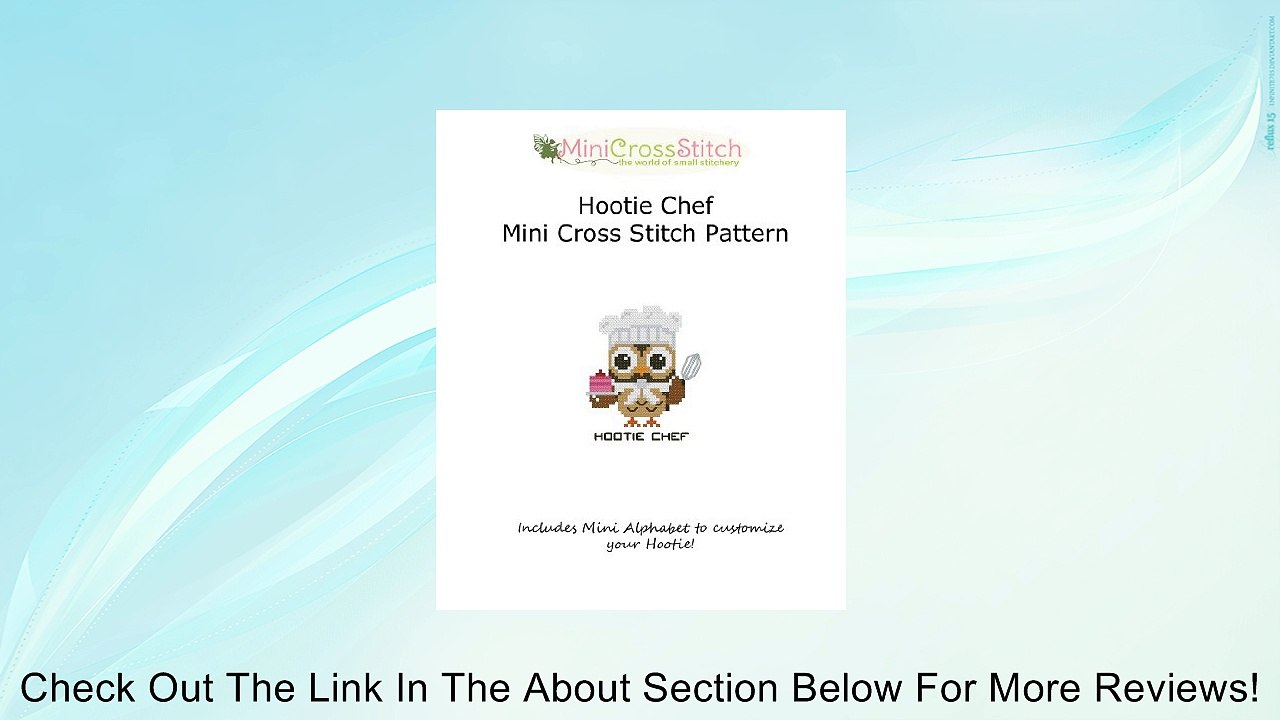 Hootie Chef Mini Cross Stitch Pattern [Kindle Edition] Review