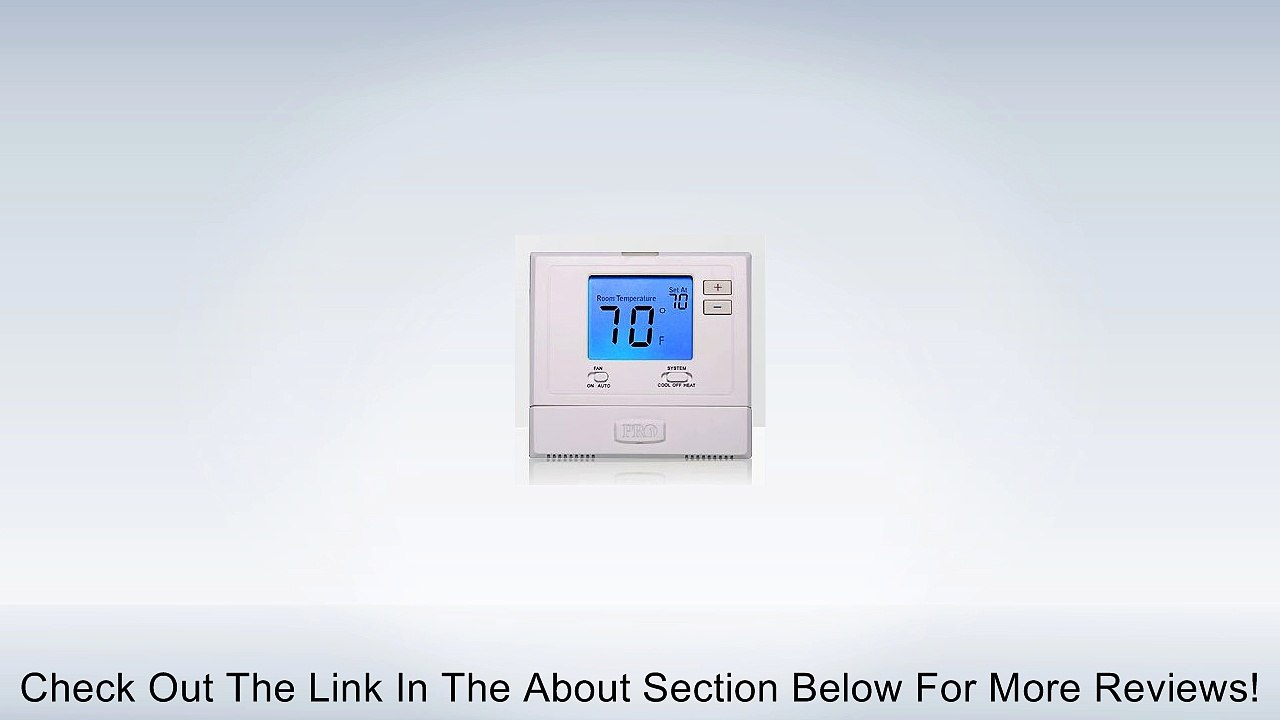 PRO1 IAQ T701 NonProgrammable Electronic Thermostat Review video