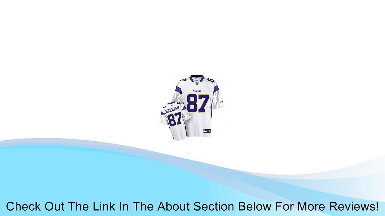 Minnesota Vikings NFL Mens BERNARD BERRIAN # 87 Replica Jersey, White Review