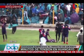 Un joueur frappé par la foudre en plein match !