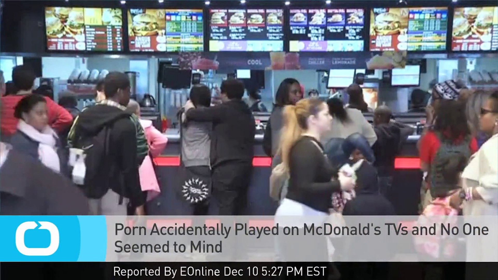 Porn Accidentally Played on McDonald's TVs and No One Seemed to Mind