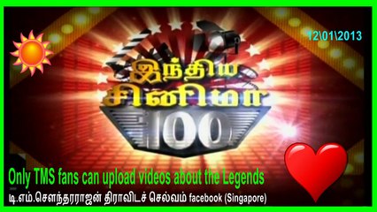 elangovan  Legend  Only TMS fans can upload videos about the Legends  13012013