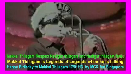 Happy Birthday to Makkal Thilagam 170113