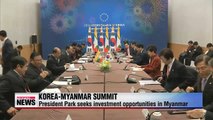 President Park seeks investment opportunities in Myanmar